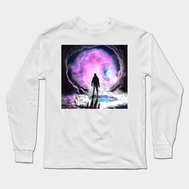 Door to Another World Long Sleeve T-Shirt by Minelauvart